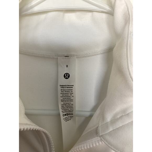 NWT Lululemon Women’s Full Zip Define Jacket Luon Activewear Athletic White SZ 8 - Picture 6 of 14